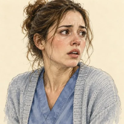 Panicking Pam — NCLEX story mnemonic character for Respiratory Alkalosis